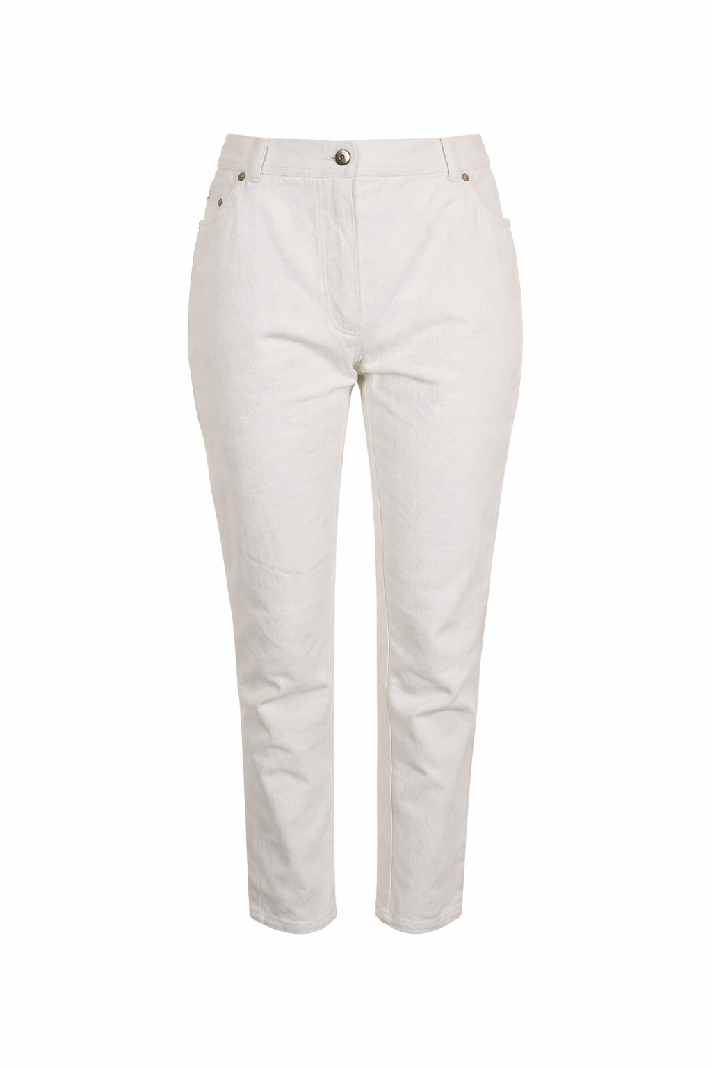 CHANEL 1996 VINTAGE WHITE DENIM JEANS